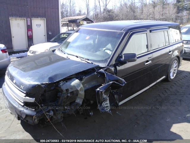 2FMHK6D86DBD06085 - 2013 FORD FLEX LIMITED BLACK photo 2