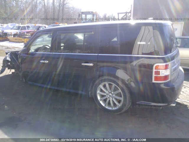 2FMHK6D86DBD06085 - 2013 FORD FLEX LIMITED BLACK photo 3