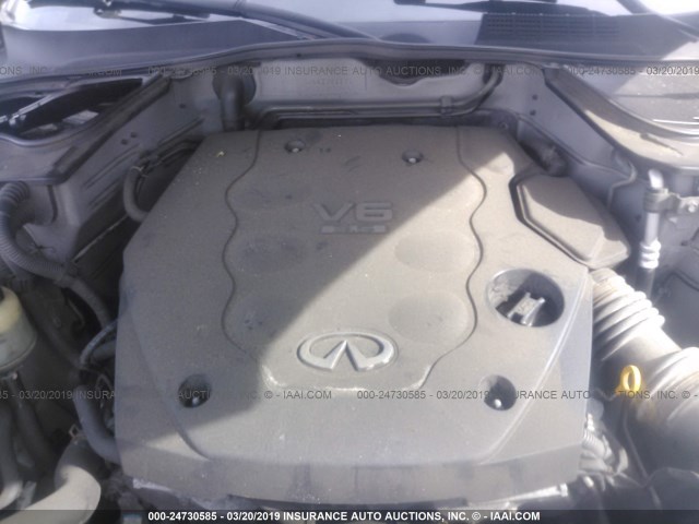 JNRAS08W64X214494 - 2004 INFINITI FX35 SILVER photo 10