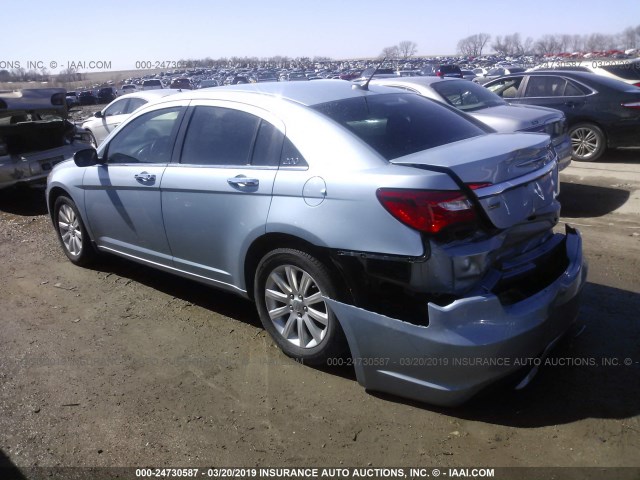 1C3CCBCG1DN528264 - 2013 CHRYSLER 200 LIMITED BLUE photo 3