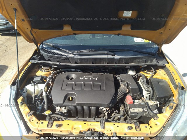 2T1KU40EX9C097582 - 2009 TOYOTA COROLLA MATRIX  ORANGE photo 10