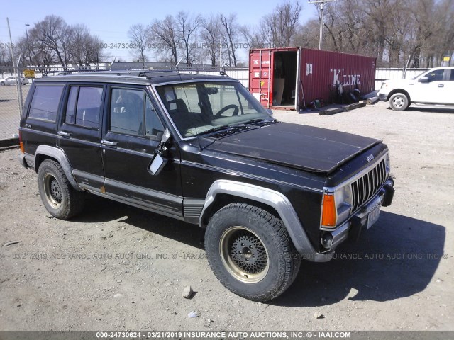 1J4FJ58L0KL574063 - 1989 JEEP CHEROKEE LAREDO BLACK photo 1