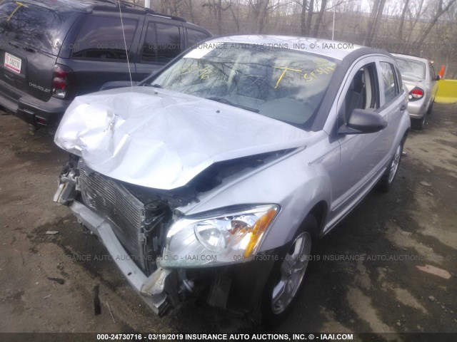 1B3HB48B47D156847 - 2007 DODGE CALIBER SXT SILVER photo 2