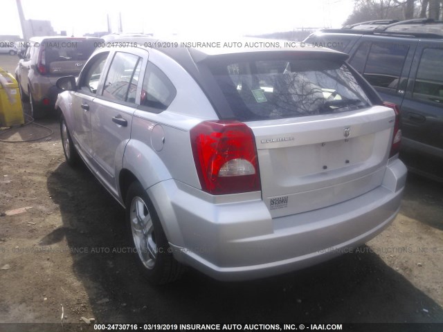 1B3HB48B47D156847 - 2007 DODGE CALIBER SXT SILVER photo 3