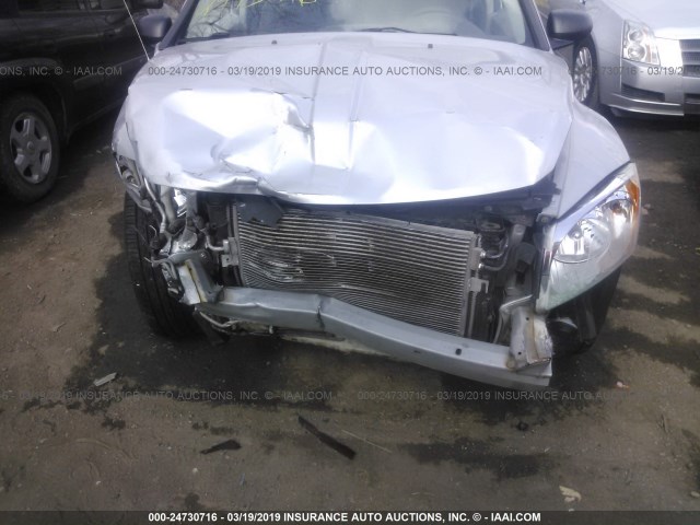 1B3HB48B47D156847 - 2007 DODGE CALIBER SXT SILVER photo 6