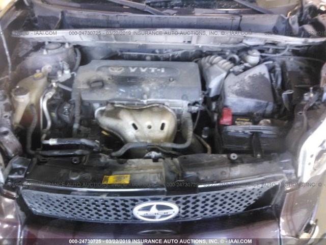 JTLKE50E491083933 - 2009 TOYOTA SCION XB 栗色 照片 10