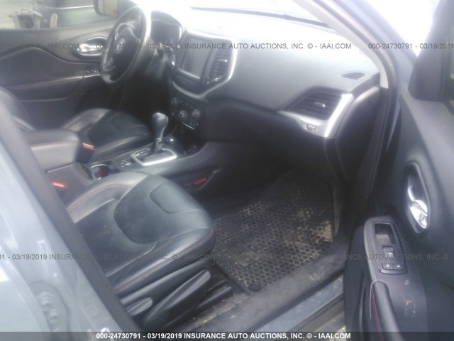 1C4PJMBS2EW134627 - 2014 JEEP CHEROKEE TRAILHAWK 蓝色 照片 5