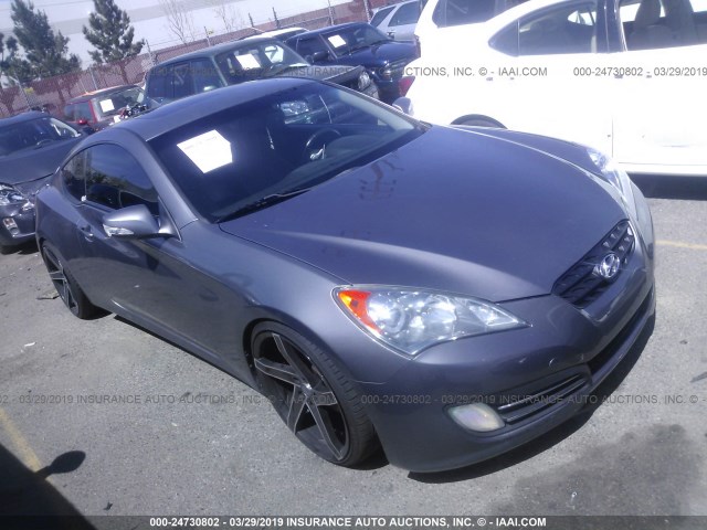 KMHHU6KH8AU024906 - 2010 HYUNDAI GENESIS COUPE 3.8L GRAY photo 1