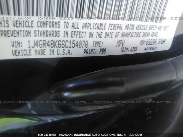 1J4GR48K66C154070 - 2006 JEEP GRAND CHEROKEE LAREDO/COLUMBIA/FREEDOM 蓝色 照片 9