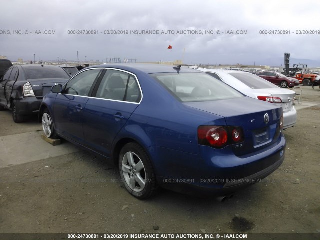 3VWRM81K38M004477 - 2008 VOLKSWAGEN JETTA SE/SEL BLUE photo 3