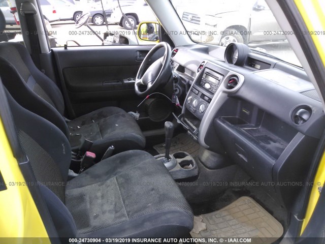 JTLKT324054014969 - 2005 TOYOTA SCION XB 黄色 照片 5