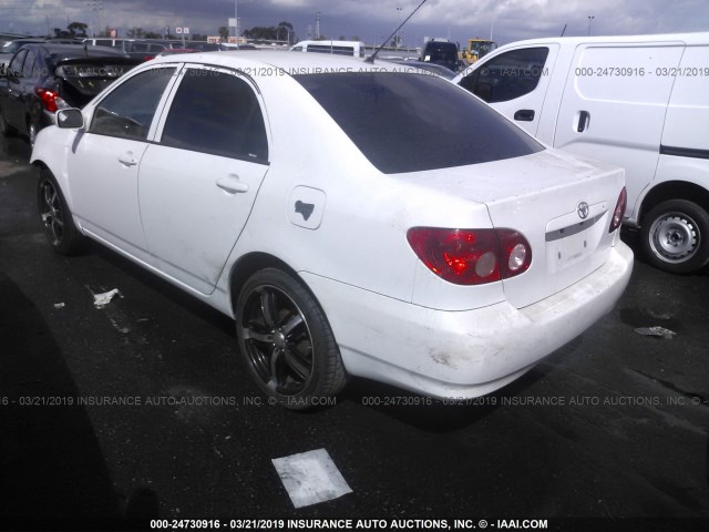 1NXBR32E35Z450116 - 2005 TOYOTA COROLLA CE/LE/S WHITE photo 3