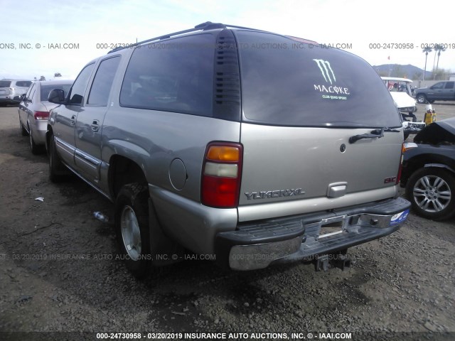 3GKFK16Z62G358903 - 2002 GMC YUKON XL K1500 TAN photo 3