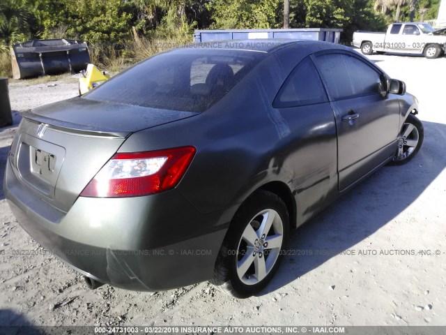 2HGFG12988H573955 - 2008 HONDA CIVIC EXL GRAY photo 4