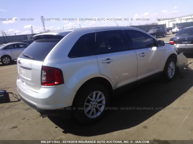 2FMDK3GC8DBA85635 - 2013 FORD EDGE SE GRAY photo 4