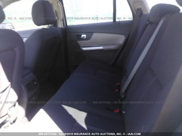 2FMDK3GC8DBA85635 - 2013 FORD EDGE SE GRAY photo 8