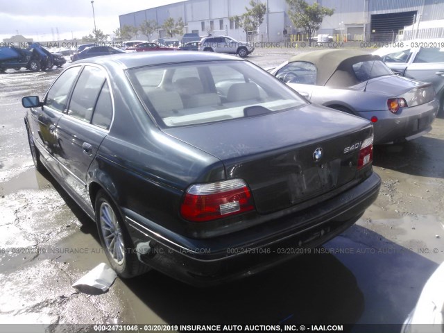 WBADN63462GN86036 - 2002 BMW 540 I AUTOMATIC GREEN photo 3