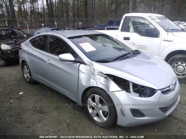 5NPDH4AE5DH382093 - 2013 HYUNDAI ELANTRA GLS/LIMITED SILVER photo 1