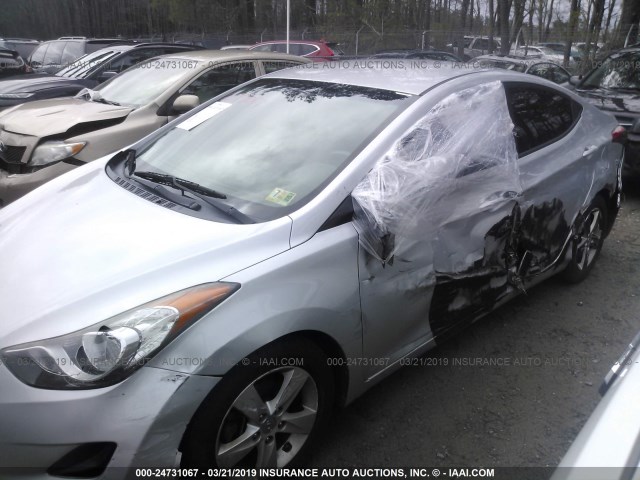 5NPDH4AE5DH382093 - 2013 HYUNDAI ELANTRA GLS/LIMITED SILVER photo 6