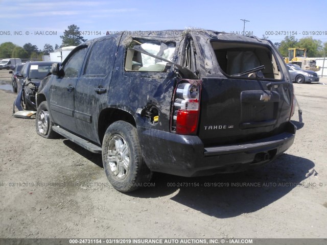 1GNEC23389R285822 - 2009 CHEVROLET TAHOE C1500 LT BLACK photo 3