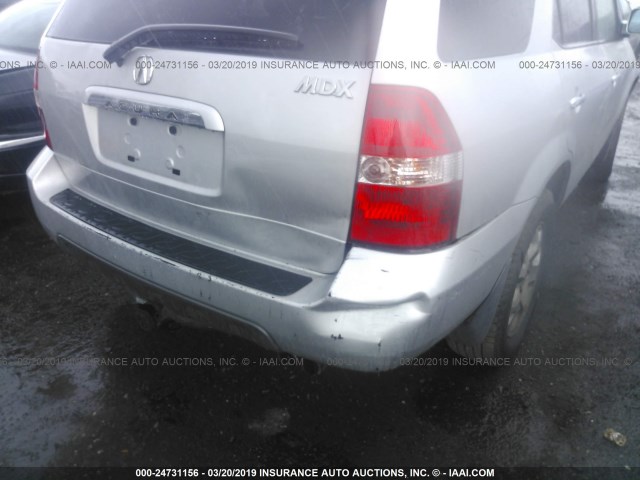 2HNYD18672H543649 - 2002 ACURA MDX TOURING SILVER photo 6