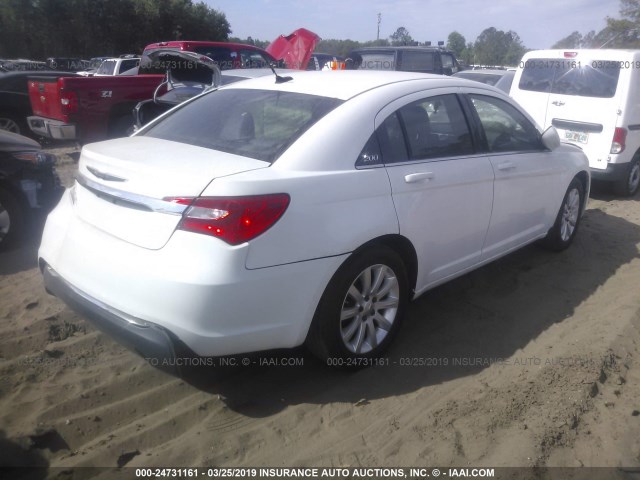 1C3CCBBB9DN501643 - 2013 CHRYSLER 200 TOURING WHITE photo 4