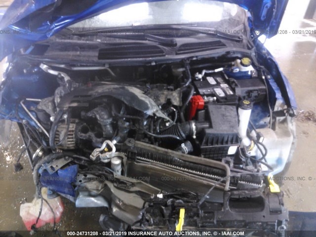 3FADP4BJ2JM141196 - 2018 FORD FIESTA BLUE photo 10