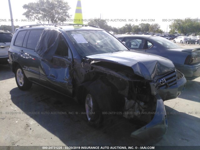 JTEDP21A270142291 - 2007 TOYOTA HIGHLANDER SPORT/LIMITED Light Blue photo 1