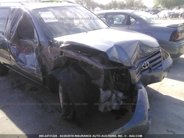 JTEDP21A270142291 - 2007 TOYOTA HIGHLANDER SPORT/LIMITED Light Blue photo 6