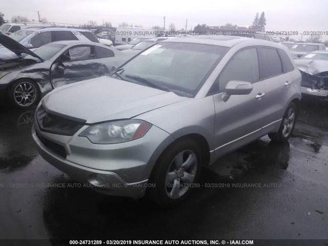 5J8TB18589A004299 - 2009 ACURA RDX TECHNOLOGY SILVER photo 2