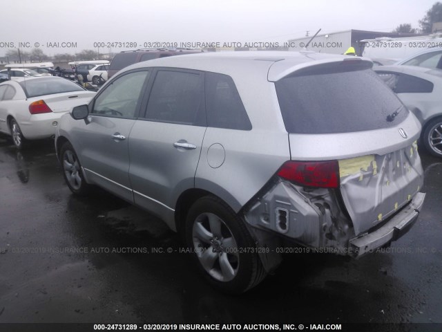 5J8TB18589A004299 - 2009 ACURA RDX TECHNOLOGY SILVER photo 3