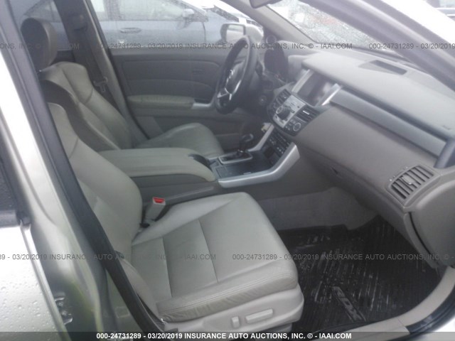 5J8TB18589A004299 - 2009 ACURA RDX TECHNOLOGY SILVER photo 5