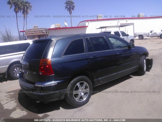 2A8GM68X47R256108 - 2007 CHRYSLER PACIFICA TOURING BLUE photo 4