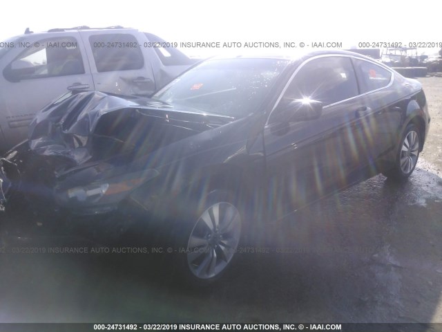 1HGCS12388A016622 - 2008 HONDA Accord LX-S BLACK photo 2