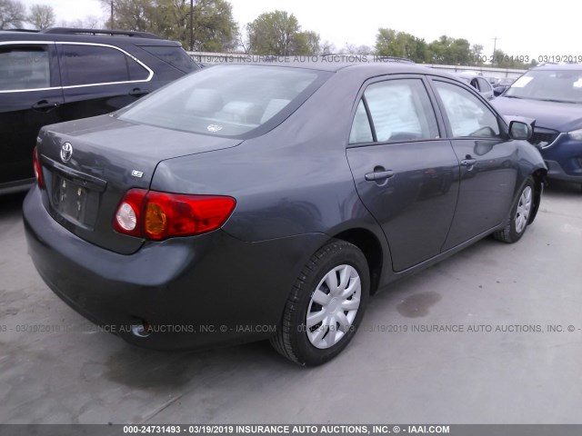 2T1BU4EE5AC412320 - 2010 TOYOTA COROLLA S/LE/XLE GRAY photo 4