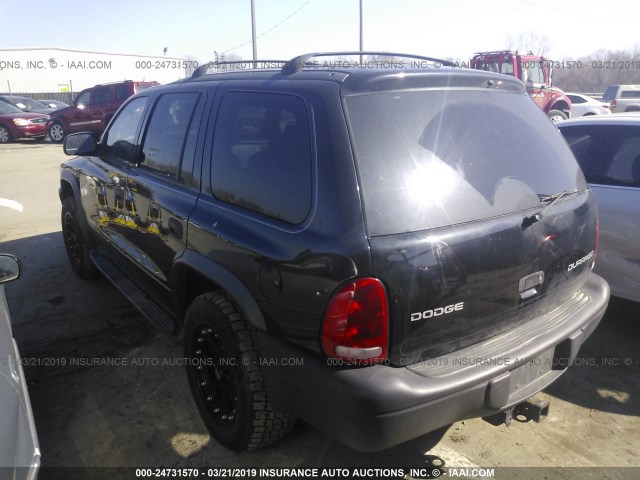 1D4HS38N03F559681 - 2003 DODGE DURANGO SPORT BLACK photo 3