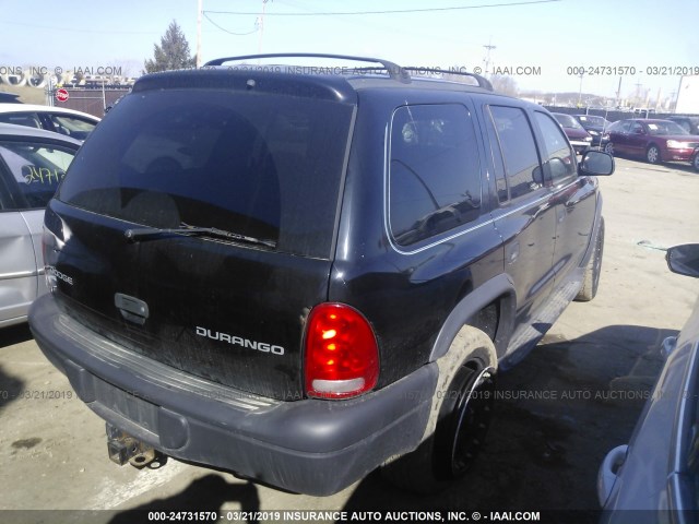 1D4HS38N03F559681 - 2003 DODGE DURANGO SPORT BLACK photo 4