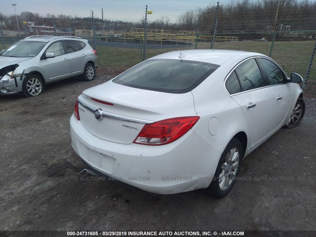 2G4GS5ER9D9209712 - 2013 BUICK REGAL PREMIUM WHITE photo 4