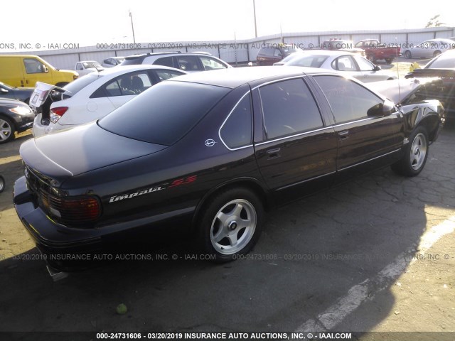 1G1BL52P8TR149417 - 1996 CHEVROLET CAPRICE / IMPALA CLASSIC/SS BURGUNDY photo 4