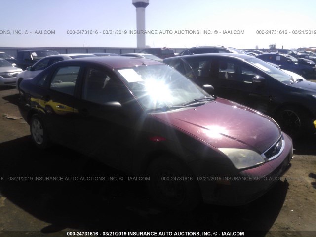 1FAFP34N86W126177 - 2006 FORD FOCUS ZX4 BURGUNDY photo 1