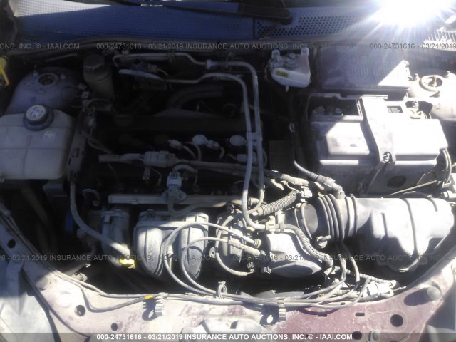 1FAFP34N86W126177 - 2006 FORD FOCUS ZX4 BURGUNDY photo 10