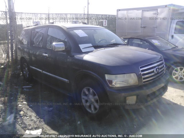 5N3AA08A17N801244 - 2007 INFINITI QX56 GRAY photo 1