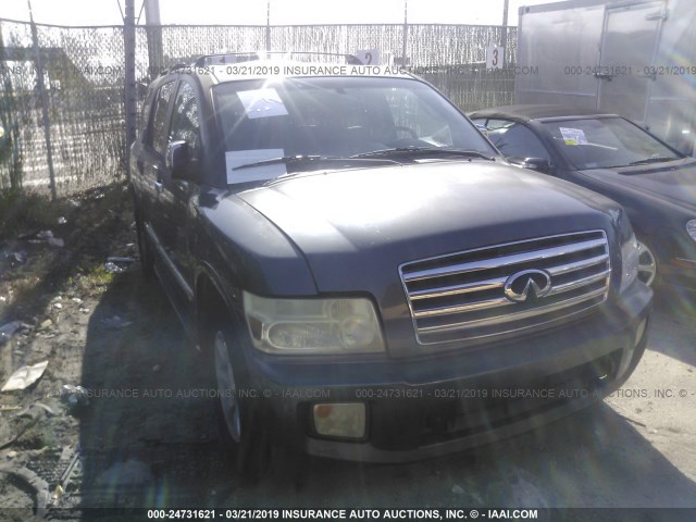 5N3AA08A17N801244 - 2007 INFINITI QX56 GRAY photo 6