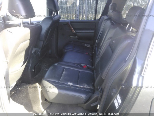 5N3AA08A17N801244 - 2007 INFINITI QX56 GRAY photo 8