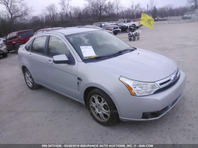 1FAHP35N38W134312 - 2008 FORD FOCUS SE/SEL/SES SILVER photo 1