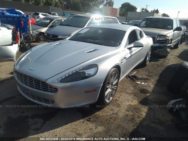 SCFHDDAJ9CGF03144 - 2012 ASTON MARTIN RAPIDE SILVER photo 2