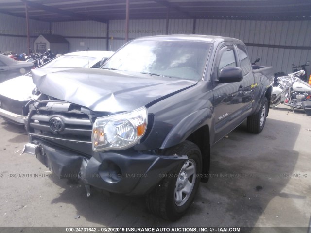 5TETX62N29Z663832 - 2009 TOYOTA TACOMA PRERUNNER ACCESS CAB GRAY photo 2