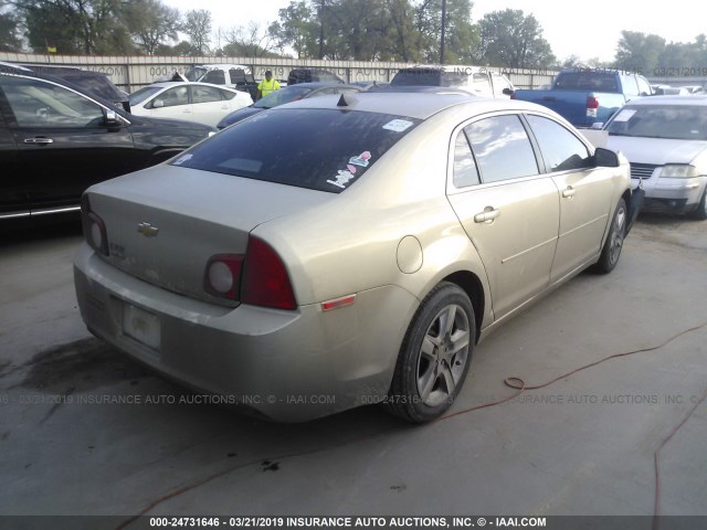 1G1ZB5E05CF332453 - 2012 CHEVROLET MALIBU LS CREAM photo 4