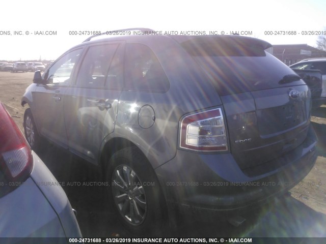 2FMDK4JC5ABB24708 - 2010 FORD EDGE SEL GRAY photo 3