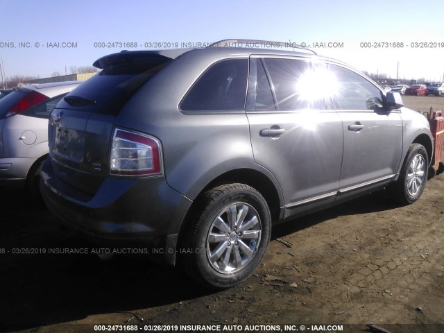 2FMDK4JC5ABB24708 - 2010 FORD EDGE SEL GRAY photo 4